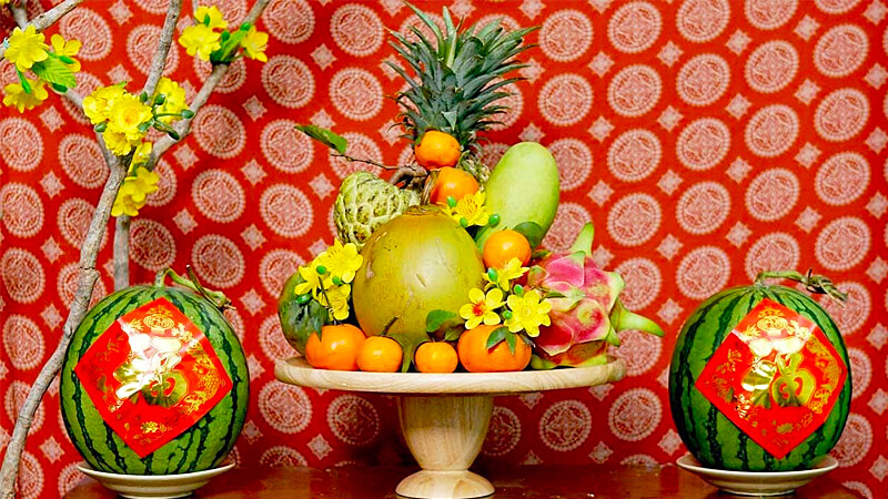 Ý nghĩa các loại trái cây chưng tết, cách bày mâm ngũ quả đẹp và ý nghĩa