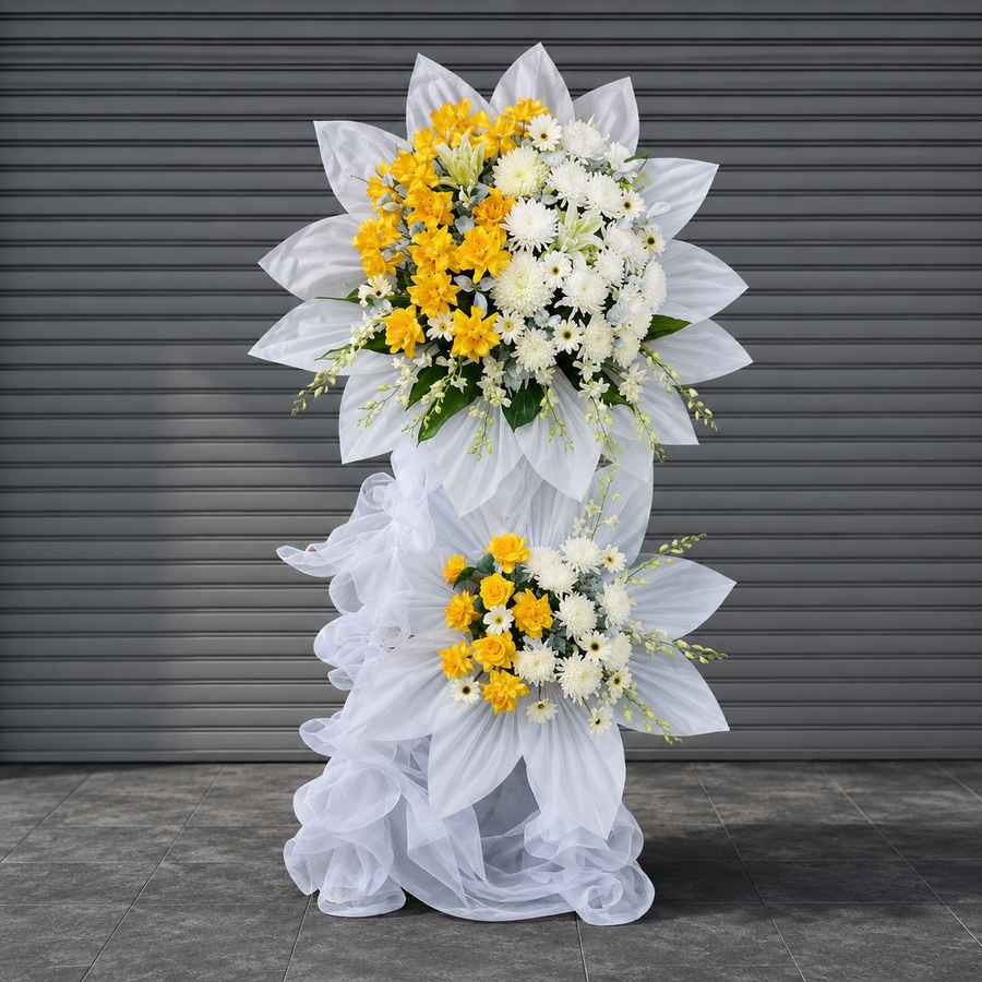 Kệ Hoa Viếng Thành Tâm 393 2 Kệ Hoa Viếng Thành Tâm 393