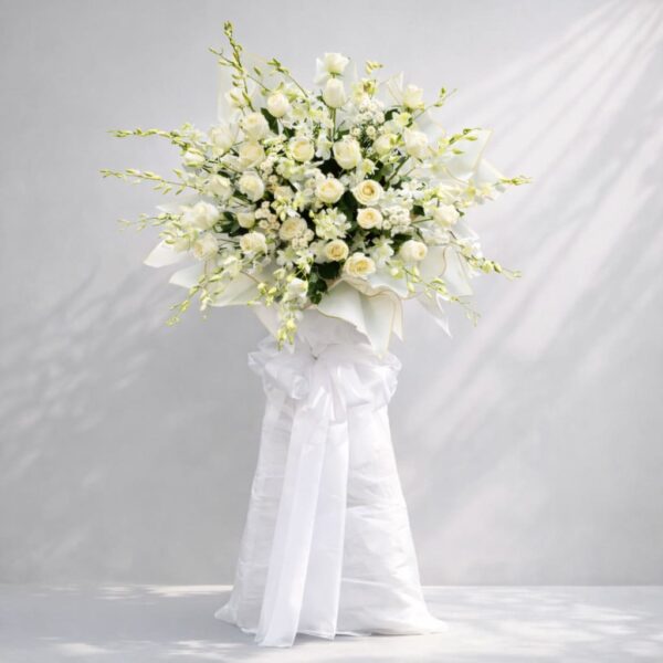 hoa chia buồn hoa trắng tiễn đưa